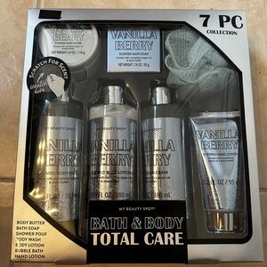 Vanilla Berry Bath & Body Set - Silver